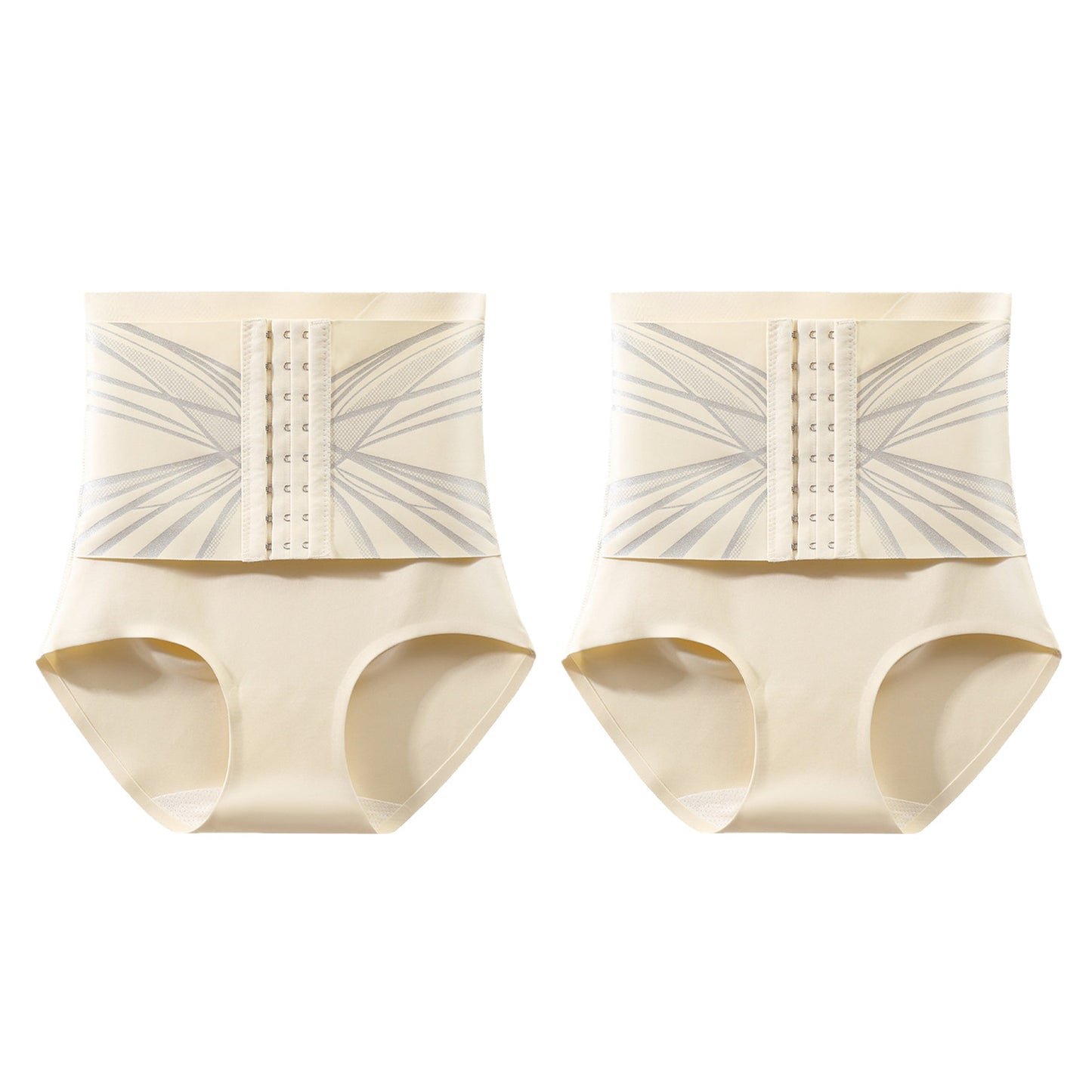 Buttoned High Waist Tummy Shaping Pants