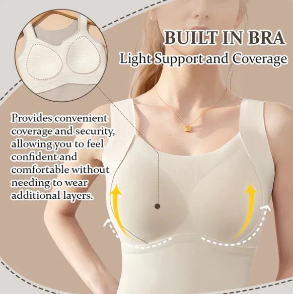 🎊Hot promotion 50%OFF🎊Women's Gift Women's Thermal Tank Tops With Built-in Bra