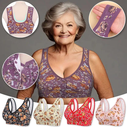 Plus Size Front-Closure Lace Bra