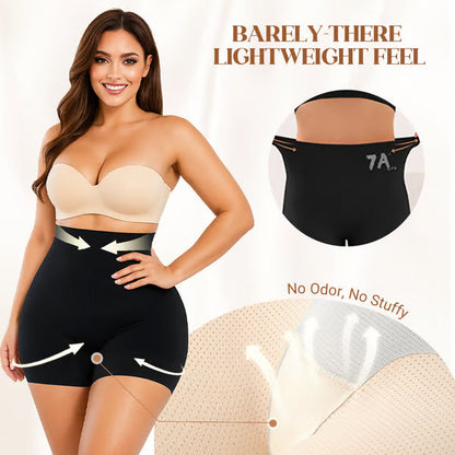 High-waisted ice silk lingerie for women to flatten the abdomen and lift the buttocks