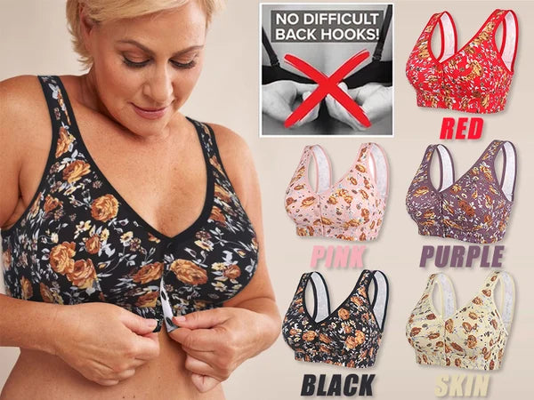 Plus Size Front-Closure Lace Bra