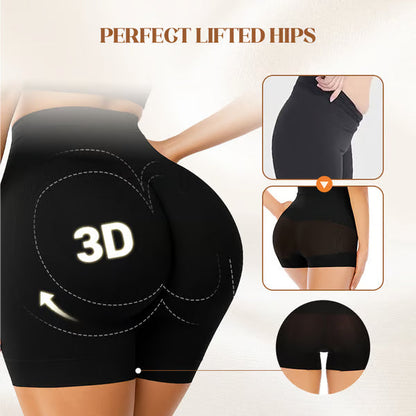 High-waisted ice silk lingerie for women to flatten the abdomen and lift the buttocks