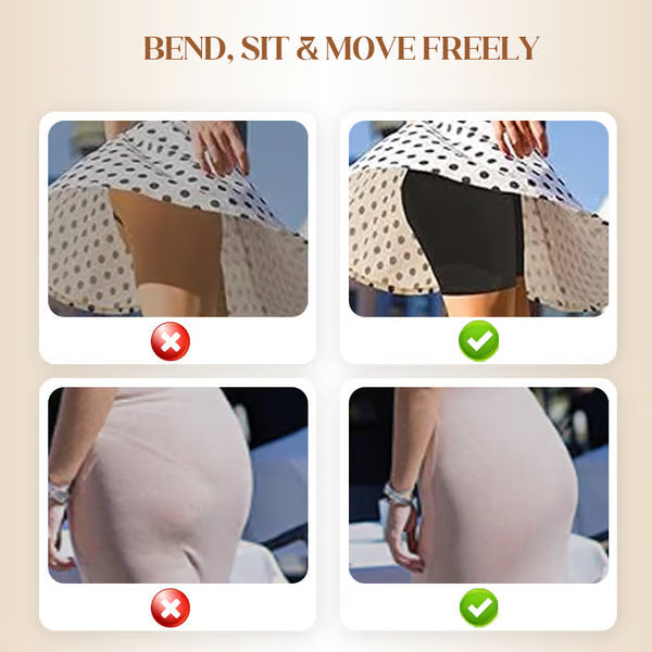High-waisted ice silk lingerie for women to flatten the abdomen and lift the buttocks