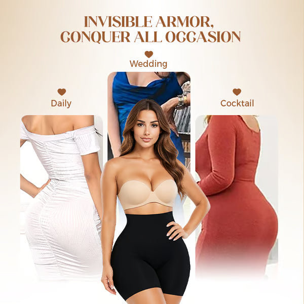 High-waisted ice silk lingerie for women to flatten the abdomen and lift the buttocks