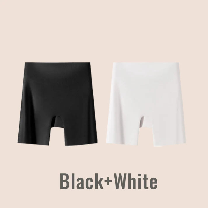 High-waisted ice silk abdominal control and hip lifting underwear