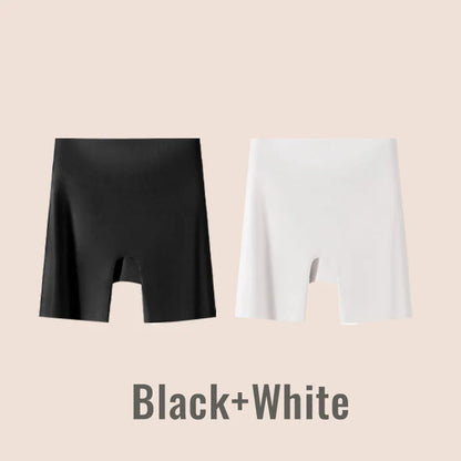 High-waisted ice silk abdominal control and hip lifting underwear
