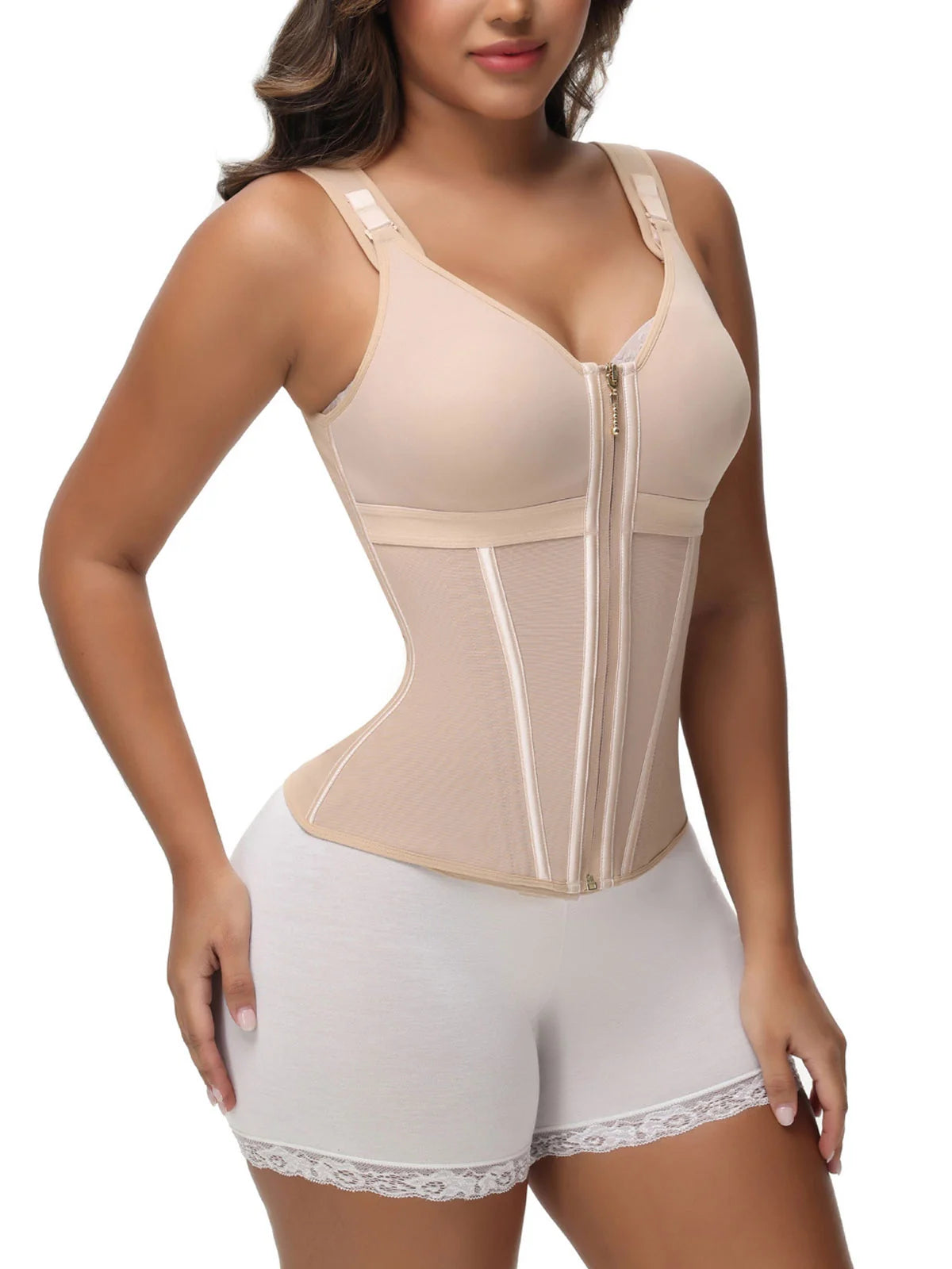 Buy one get one free extreme latex corset vest and bra
