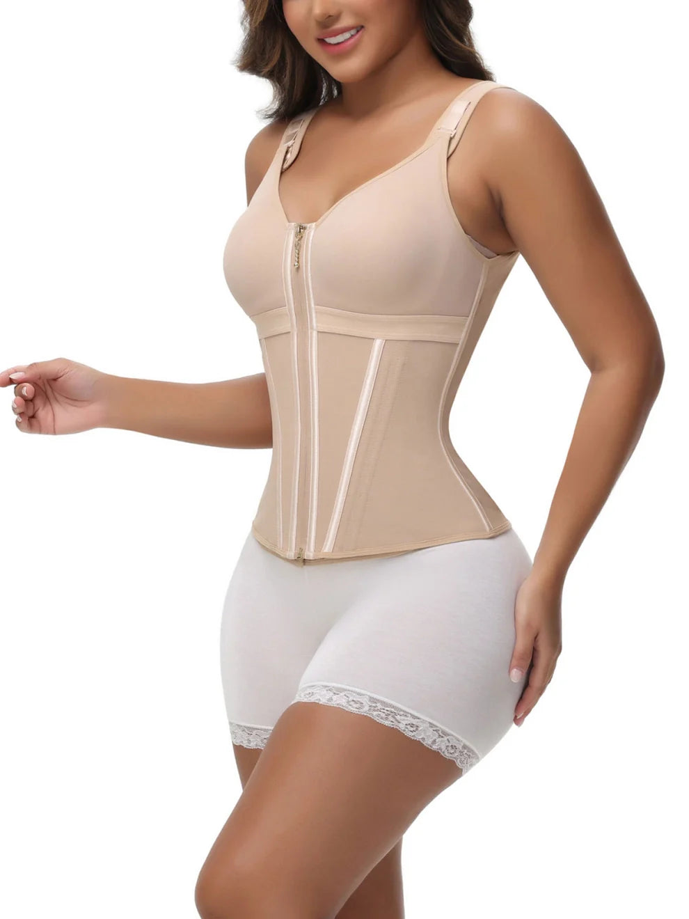 Buy one get one free extreme latex corset vest and bra