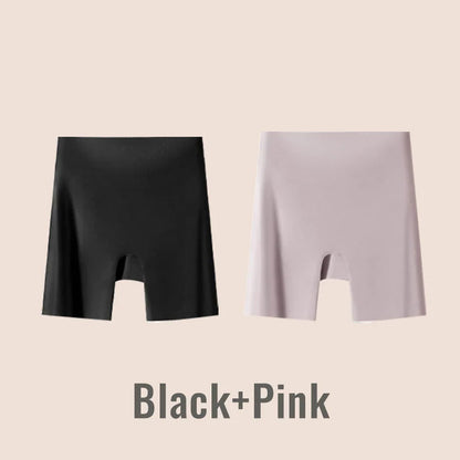 High-waisted ice silk abdominal control and hip lifting underwear