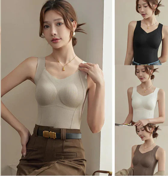 🎊Hot promotion 50%OFF🎊Women's Gift Women's Thermal Tank Tops With Built-in Bra