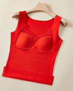 💓Thermal underwear with builat in chest pad