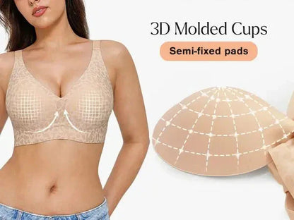 Elegant, breathable leopard print bra for everyday wear
