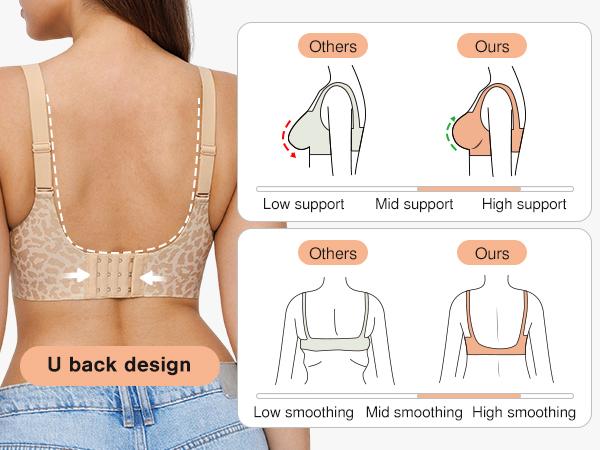 Elegant, breathable leopard print bra for everyday wear
