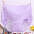 🔥-High waist plus size cotton antibacterial and leak-proof physiological underwear