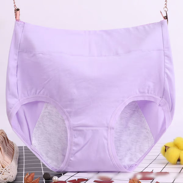 Waist plus size cotton antibacterial and leak-proof physiological underwear