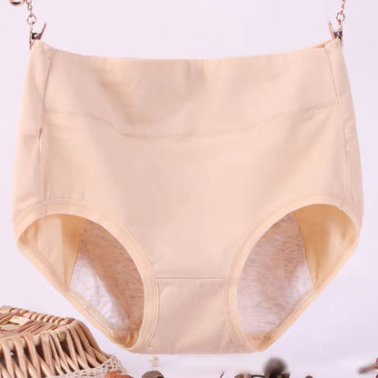 Waist plus size cotton antibacterial and leak-proof physiological underwear