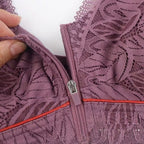 ⏰Nature Cotton Wireless Zipper Front Button Bra