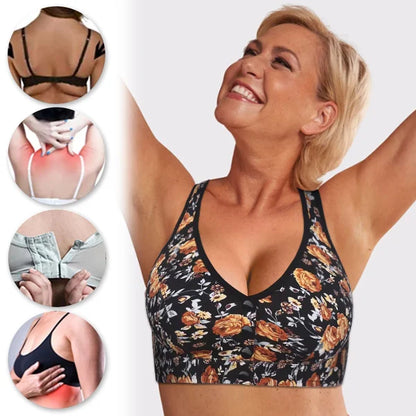 Plus Size Front-Closure Lace Bra