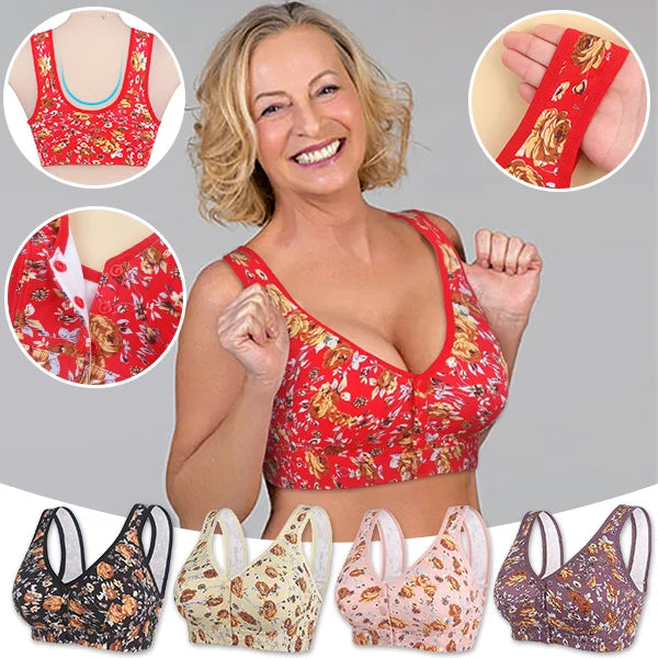 Plus Size Front-Closure Lace Bra