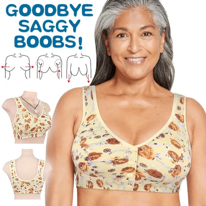 Plus Size Front-Closure Lace Bra