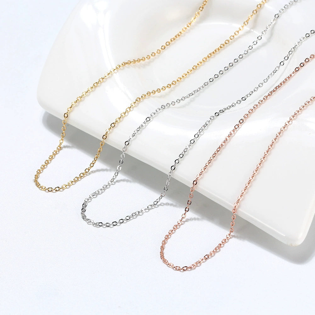 925 silver necklace shown from a second angle