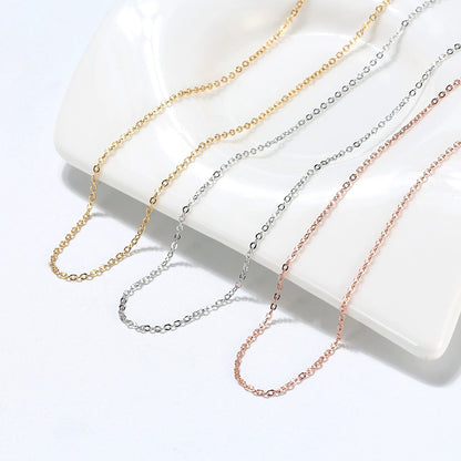 925 silver necklace shown from a second angle