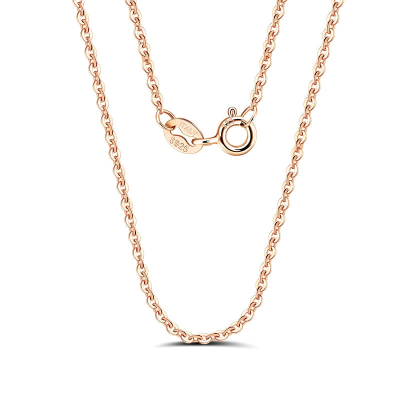 Minimal silver necklace with length options