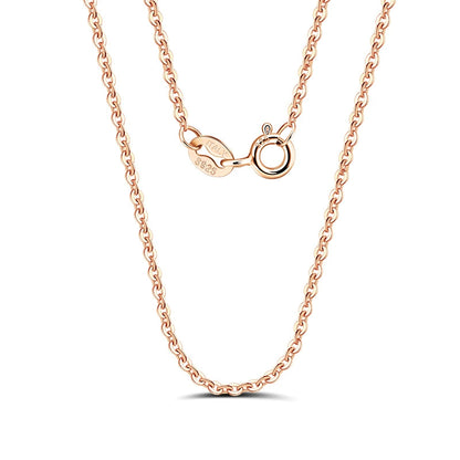 Minimal silver necklace with length options