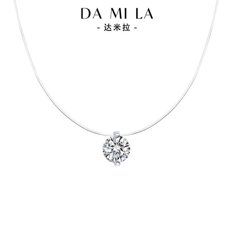 925 sterling silver necklace with round mermaid tear pendant