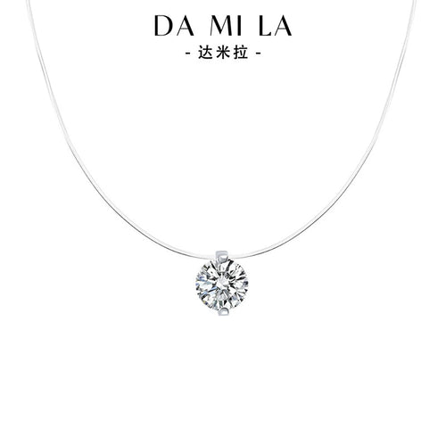 925 sterling silver necklace with round mermaid tear pendant
