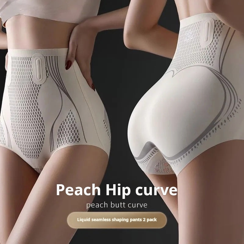 Ice Silk High-Waist Tummy Control Shaping Shorts